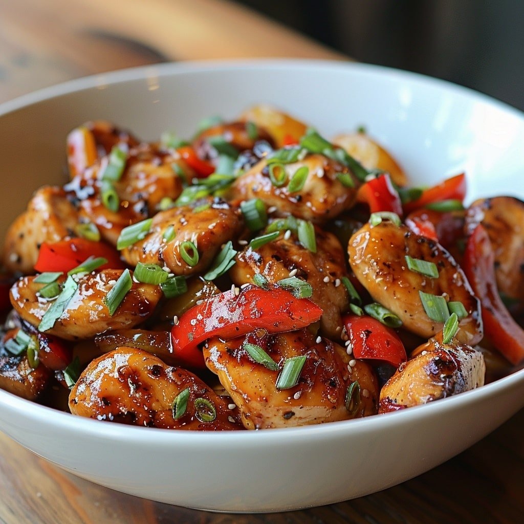 Fiery Garlic Chicken Stir Fry Recipe - Recipe Image